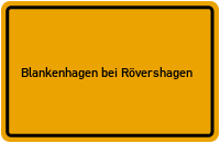 City Sign Blankenhagen bei Rövershagen