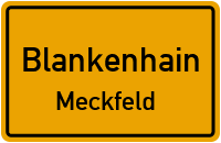 Straßen in Blankenhain Meckfeld