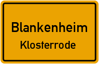 Klosterröder Weg in BlankenheimKlosterrode