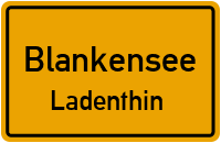 Straßen in Blankensee Ladenthin