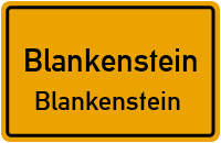 Straße Des Friedens in BlankensteinBlankenstein