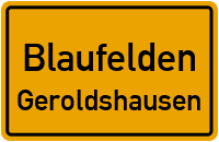 Straßenverzeichnis Blaufelden Geroldshausen