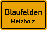 Straßenverzeichnis Blaufelden Metzholz