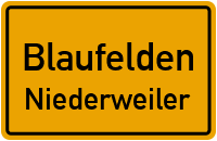 Straßenverzeichnis Blaufelden Niederweiler
