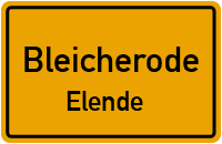 Elender Hauptstraße in BleicherodeElende
