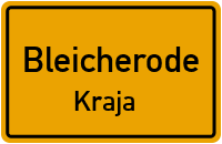 Hinterdorfstraße in BleicherodeKraja