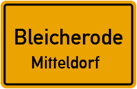 Wipperdorfer Freiheitsstraße in BleicherodeMitteldorf