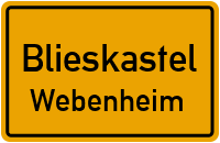 Straßenverzeichnis Blieskastel Webenheim