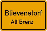 Straßen in Blievenstorf Alt Brenz