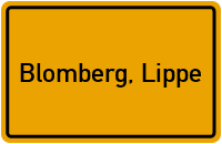 City Sign Blomberg, Lippe