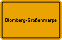 Ortsschild Blomberg-Großenmarpe