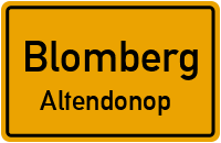 Donoper Straße in BlombergAltendonop
