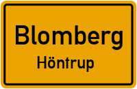 Hofstraße in BlombergHöntrup