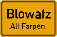 Krusenhagener Weg in BlowatzAlt Farpen