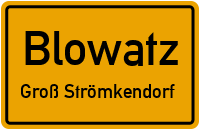 Heckenweg in BlowatzGroß Strömkendorf