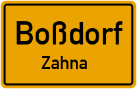 Straßen in Boßdorf Zahna