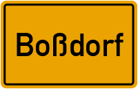 City Sign Boßdorf