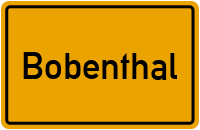 City Sign Bobenthal