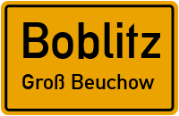 Straßen in Boblitz Groß Beuchow