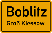 Straßen in Boblitz Groß Klessow