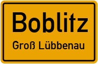 Straßen in Boblitz Groß Lübbenau