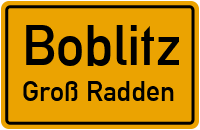 Straßen in Boblitz Groß Radden