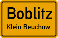Straßen in Boblitz Klein Beuchow
