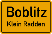 Straßen in Boblitz Klein Radden