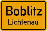 Straßen in Boblitz Lichtenau