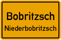 Straßen in Bobritzsch Niederbobritzsch