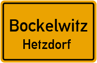 Straßen in Bockelwitz Hetzdorf