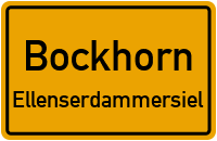 Sielstraße in BockhornEllenserdammersiel