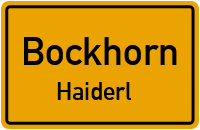Haiderl in BockhornHaiderl