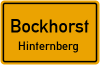 Straßen in Bockhorst Hinternberg