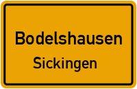 Weisengärtenstraße in BodelshausenSickingen