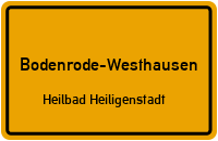 Bahnhofstraße in Bodenrode-WesthausenHeilbad Heiligenstadt