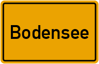 Ortsschild von Gemeinde Bodensee in Niedersachsen