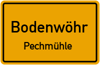 Straßen in Bodenwöhr Pechmühle