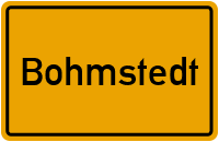 Ortsschild von Gemeinde Bohmstedt in Schleswig-Holstein