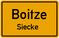 Straßen in Boitze Siecke
