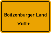 Warther Dorfstraße in Boitzenburger LandWarthe