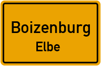 Ortsschild Boizenburg / Elbe