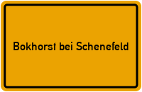 City Sign Bokhorst bei Schenefeld