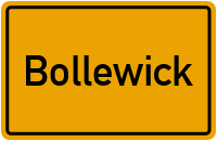 Ortsschild von Bollewick in Mecklenburg-Vorpommern
