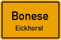 Straßen in Bonese Eickhorst