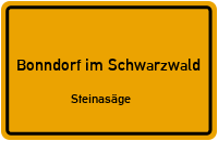 Kreuzleweg in 79848 Bonndorf im Schwarzwald (Steinasäge)