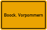 City Sign Boock, Vorpommern