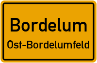 Straßen in Bordelum Ost-Bordelumfeld