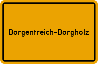 City Sign Borgentreich-Borgholz