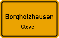 Straßen in Borgholzhausen Cleve